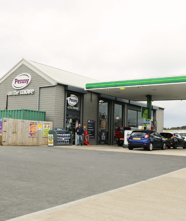 Penny On The Move forecourt